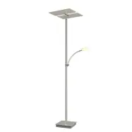 Lucande - Parthena LED golvlampa nickel