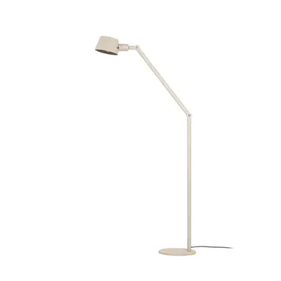 Lucande - Silka golvlampa, 173 cm, beige, justerbar, E27