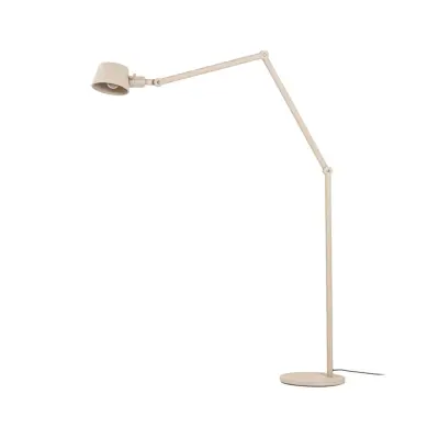 Lucande - Silka golvlampa, 216 cm, beige, justerbar, E27