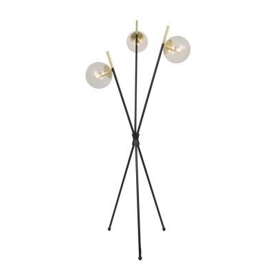 Lucande - Sotiana Golvlampa Black/Brass