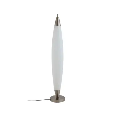 Lucande - Tarell LED Golvlampa H146 Dim. Vit/Nikkel