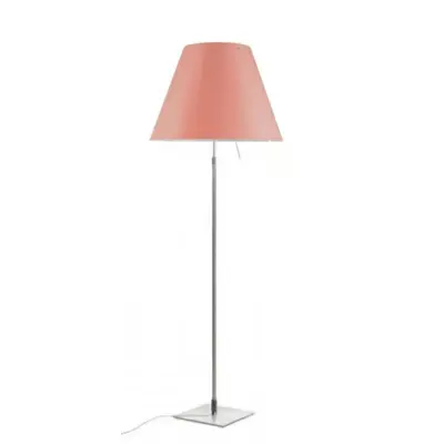 Luceplan - Costanza Golvlampa Alu/Edgy Rosa