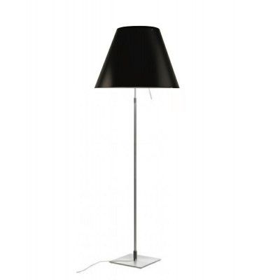 Luceplan - Costanza Golvlampa Alu/Liquorice Black