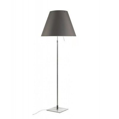 Luceplan - Costanza Golvlampa m/Dimmer Alu/Concrete Grey