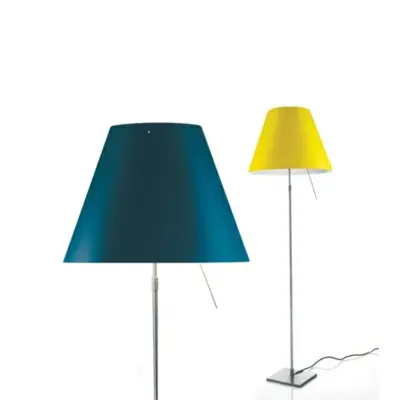 Luceplan - Costanza Golvlampa m/Dimmer Alu/Concrete Grey