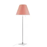 Luceplan - Costanza Golvlampa m/Dimmer Alu/Edgy Rosa