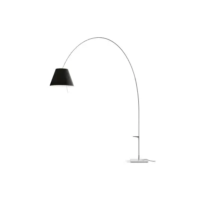 Luceplan - Lady Costanza Golvlampa m/Dimmer Svart/Alu