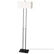Luton golvlampa, Svart/Vit 150cm