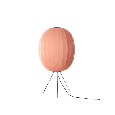 Made By Hand - Knit-Wit 65 High Oval golvlampa orange 130 cm – tillverkad för hand