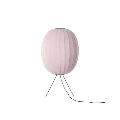 Made By Hand - Knit-Wit 65 High Oval golvlampa, 130 cm, rosa –
