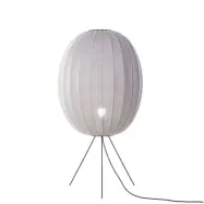 Made By Hand - Knit-Wit 65 High Oval golvlampa silver 130 cm