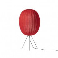 Made By Hand - Knit-Wit 65 High Oval Golvlampa Medium Maple Red