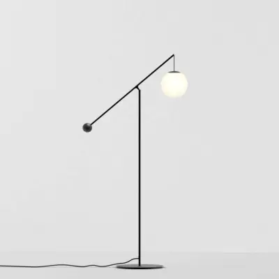Malamata Golvlampa Brushed Brass Luceplan - Vardagsrum - Metall