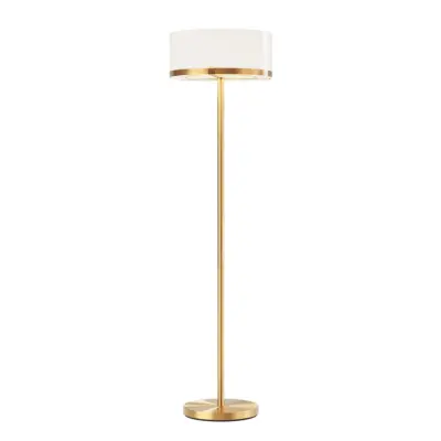 Marcel golvlampa H150cm mässing/vit