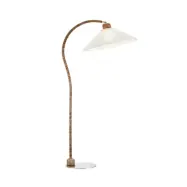Markslöjd - Esset golvlampa, brun/vit, trä, höjd 150 cm