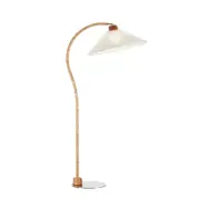 Markslöjd - Esset golvlampa, natur/vit, björk, höjd 150 cm