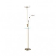 Markslöjd - Friend 2 Golvlampa Uplight USB Antik Mässing