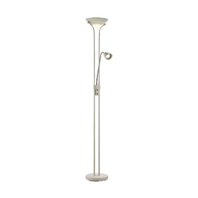 Markslöjd - Modu LED-uplight-golvlampa, beige, järn, LED-läslampa, höjd 180 cm, dimbar -