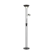 Markslöjd - Modu LED-uplight-golvlampa, svart, järn, läslampa, höjd 180 cm, dimbar -