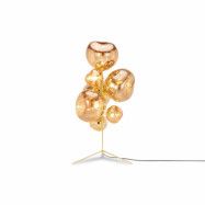 Melt Chandelier golvlampa, guld 175cm