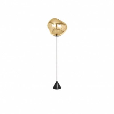 Melt Cone Slim golvlampa guld LED
