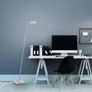 Mira LED-golvlampa, diamond, fjärrkontroll, CCT – PURE Pure Mira - Vardagsrum - Modern - Metall - Med lampskärm