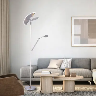 Mutil LED-golvlampa, diamond, läslampa, CCT – PURE PURE Mutil - Vardagsrum - Modern - Metall - Med flera ljuskällor