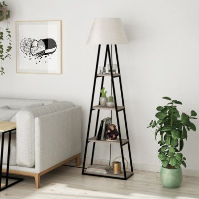 NORDVÄRK Pal golvlampa, ljus mockaLinn