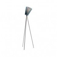 Northern Oslo Wood golvlampa Green, mattsvart stativ
