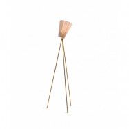 Northern - Oslo Wood Golvlampa Guld/Beige