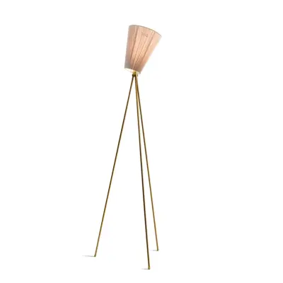 Northern - Oslo Wood Golvlampa Guld/Beige