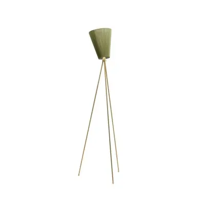 Northern - Oslo Wood Golvlampa Guld/Olive
