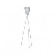 Northern Oslo Wood golvlampa light blue, ljusgrått stativ