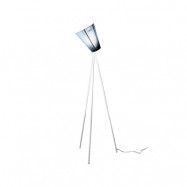 Northern Oslo Wood golvlampa Light blue, matt vitt stativ