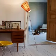 Northern - Oslo Wood Golvlampa Stål/Beige