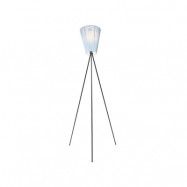 Northern - Oslo Wood Golvlampa Svart/Ljusblå