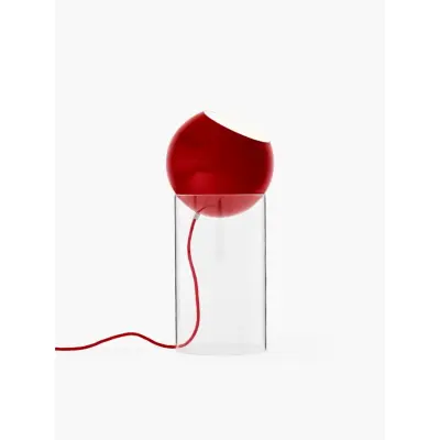 &tradition Topan Golvlampa VP14 Clear acrylic base Vermilion Red