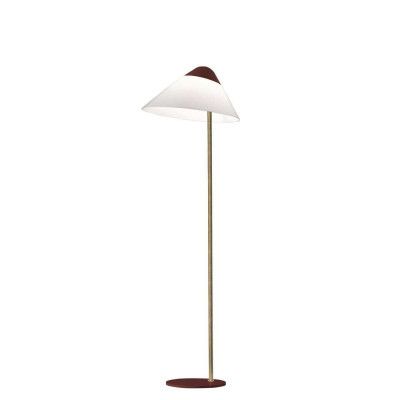 Pandul - Opala Midi Golvlampa Bordeaux/Brass