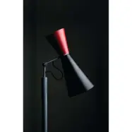 Parliament Golvlampa Black/Red Nemo Lighting - Vardagsrum - Vintage / retro - Metall