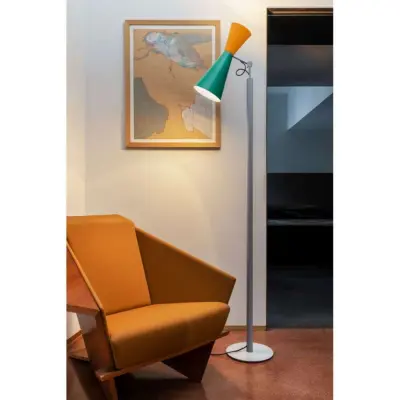 Parliament Golvlampa Green/Yellow Nemo Lighting - Vardagsrum - Metall