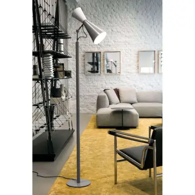 Parliament Golvlampa Grey/White Nemo Lighting - Vardagsrum - Vintage / retro - Metall