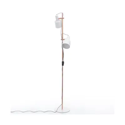 Paulmann - Haldar Golvlampa Vit/Copper