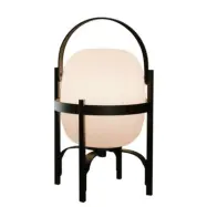 Santa&Cole - Cestita Alubat Portable Bordslampa IP65 Svart