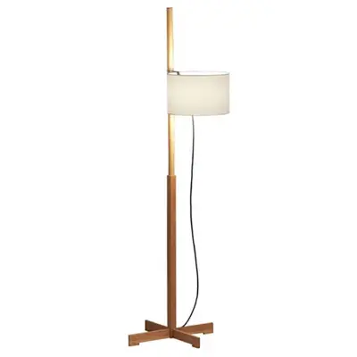 Santa&Cole - TMM Golvlampa Oak/White med diffuser