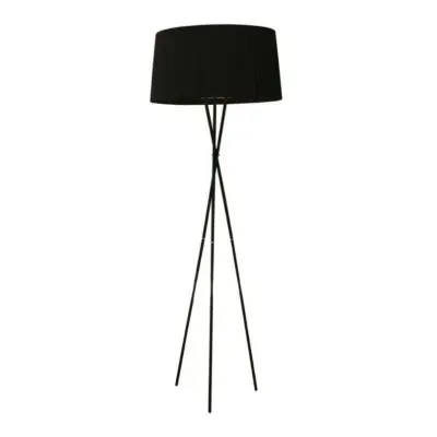 Santa&Cole - Trípode G5 Golvlampa Black/Black Ribbon