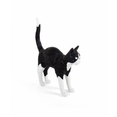 Seletti - Jobby The Cat Bordslampa Svart/Vit