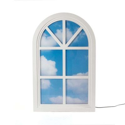 Seletti - Window 2 Vägg-/Golvlampa White/Light Blue