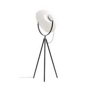 Stilnovo - Demi Moon LED-golvlampa, svart, höjd 196 cm