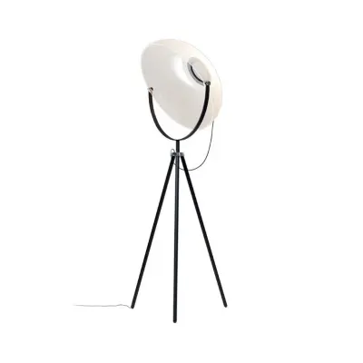 Stilnovo - Demi Moon LED-golvlampa, svart, höjd 196 cm