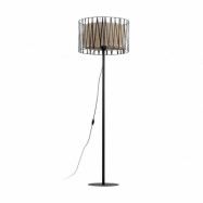 TK Harmony golvlampa - naturjute och svart metall